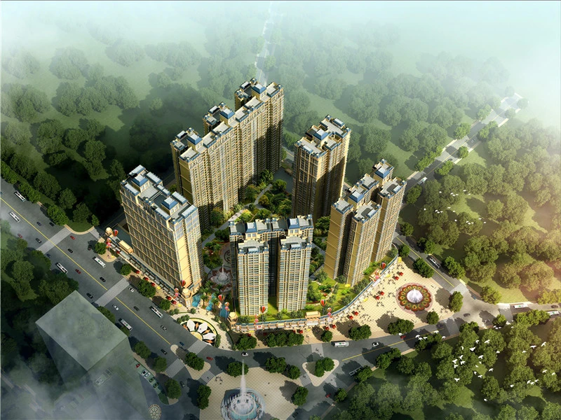 与正在建设中的玉柴商务中心大楼,大学生公寓及现有的动力大厦,将构成图片